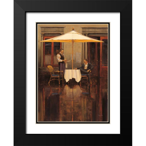 Cocktail Vignette Black Modern Wood Framed Art Print with Double Matting by Lynch, Brent