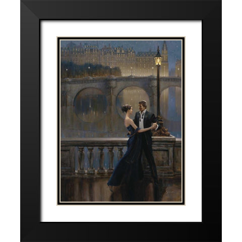Under the Stars Black Modern Wood Framed Art Print with Double Matting by Lynch, Brent