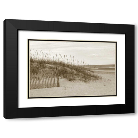 In the Dunes 1 Black Modern Wood Framed Art Print with Double Matting by Amber Light Gallery