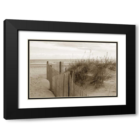 In the Dunes 2 Black Modern Wood Framed Art Print with Double Matting by Amber Light Gallery