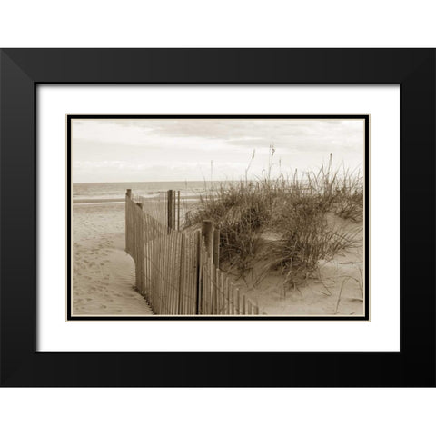 In the Dunes 2 Black Modern Wood Framed Art Print with Double Matting by Amber Light Gallery