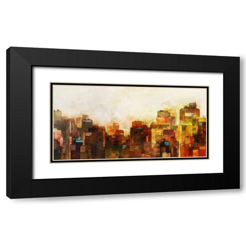 Morning Skyline Black Modern Wood Framed Art Print with Double Matting by Roko, Ken