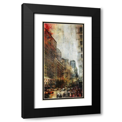 NYC Vertigo Black Modern Wood Framed Art Print with Double Matting by Roko, Ken