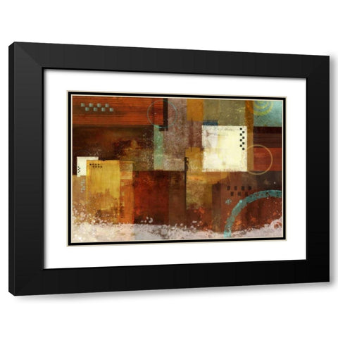 Earth Dance 1 Black Modern Wood Framed Art Print with Double Matting by Roko, Ken