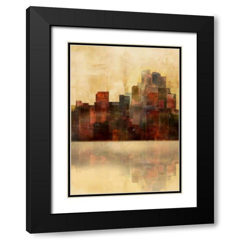 Golden Lagoon 1 Black Modern Wood Framed Art Print with Double Matting by Roko, Ken