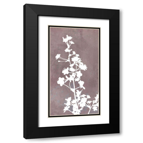 Blossom Branch Panel 1 Black Modern Wood Framed Art Print with Double Matting by Roko, Ken