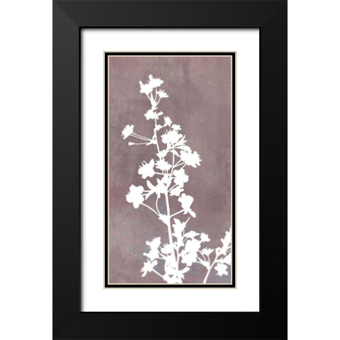 Blossom Branch Panel 1 Black Modern Wood Framed Art Print with Double Matting by Roko, Ken