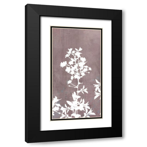 Blossom Branch Panel 2 Black Modern Wood Framed Art Print with Double Matting by Roko, Ken