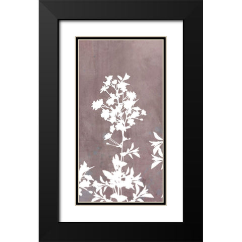 Blossom Branch Panel 2 Black Modern Wood Framed Art Print with Double Matting by Roko, Ken