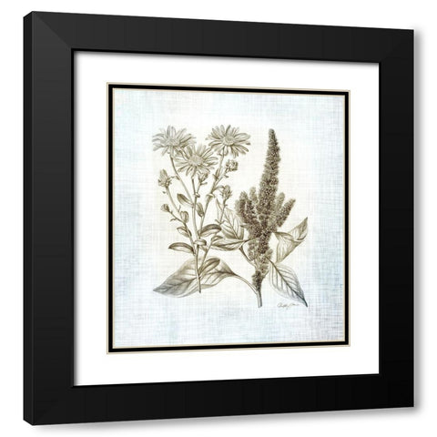 Farmhouse Botanical 2 Black Modern Wood Framed Art Print with Double Matting by James, Christopher