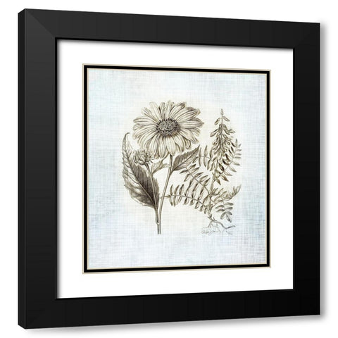 Farmhouse Botanical 3 Black Modern Wood Framed Art Print with Double Matting by James, Christopher