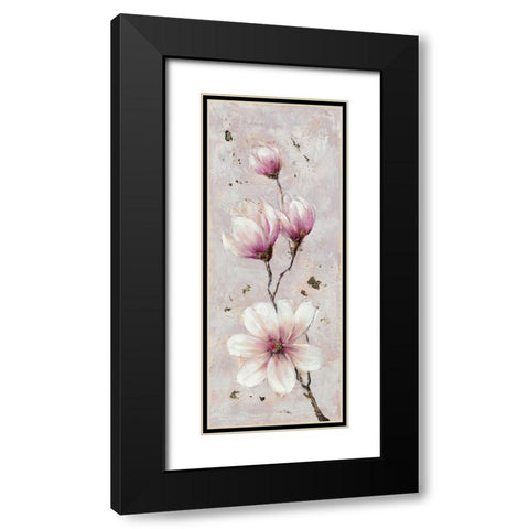 Magnolia Estate 1 Black Modern Wood Framed Art Print with Double Matting by Key