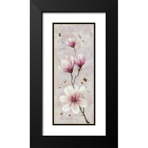 Magnolia Estate 1 Black Modern Wood Framed Art Print with Double Matting by Key