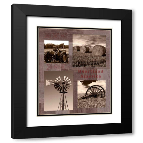 Heartland America Black Modern Wood Framed Art Print with Double Matting by Appleman, Sam