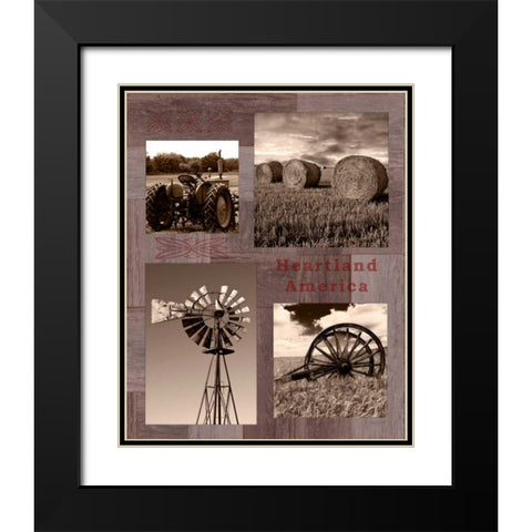 Heartland America Black Modern Wood Framed Art Print with Double Matting by Appleman, Sam