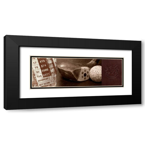 Vintage Golf Black Modern Wood Framed Art Print with Double Matting by Appleman, Sam