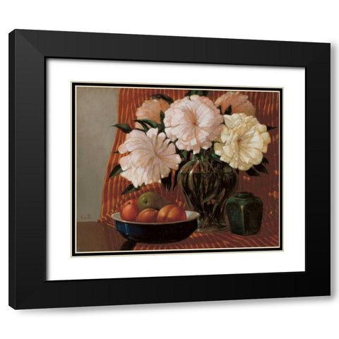 Stillife  Black Modern Wood Framed Art Print with Double Matting by van Rooijen, Carel