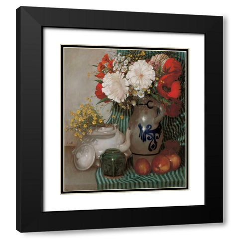 Stillife  Black Modern Wood Framed Art Print with Double Matting by van Rooijen, Carel