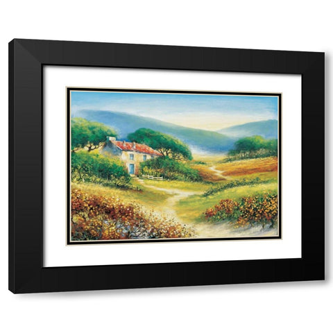 A path of purpose Black Modern Wood Framed Art Print with Double Matting by de Jong, Johan
