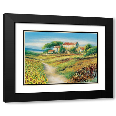 A path of promise Black Modern Wood Framed Art Print with Double Matting by de Jong, Johan