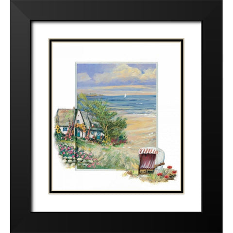 Near the sea Black Modern Wood Framed Art Print with Double Matting by Schottler, Katharina
