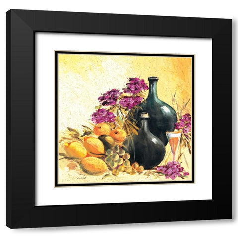 Lemon stillife Black Modern Wood Framed Art Print with Double Matting by Schottler, Katharina