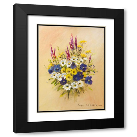 Roadside bouquet II Black Modern Wood Framed Art Print with Double Matting by Schottler, Katharina