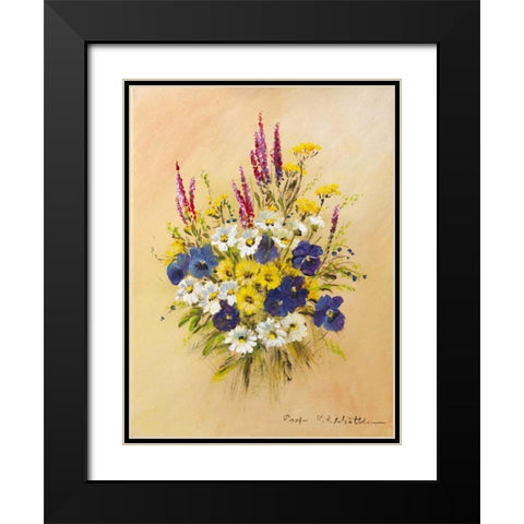 Roadside bouquet II Black Modern Wood Framed Art Print with Double Matting by Schottler, Katharina