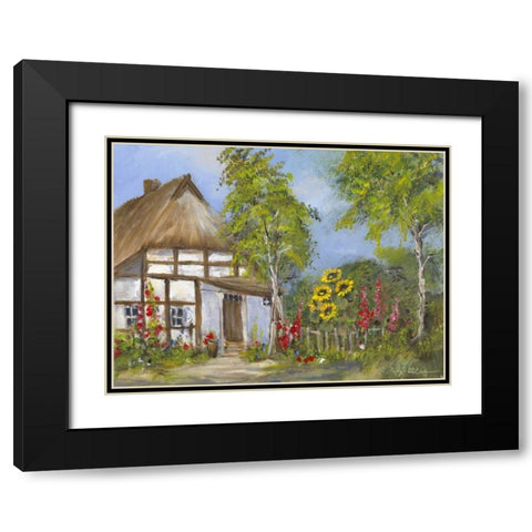 Old farmershouse I Black Modern Wood Framed Art Print with Double Matting by Schottler, Katharina
