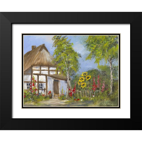 Old farmershouse I Black Modern Wood Framed Art Print with Double Matting by Schottler, Katharina