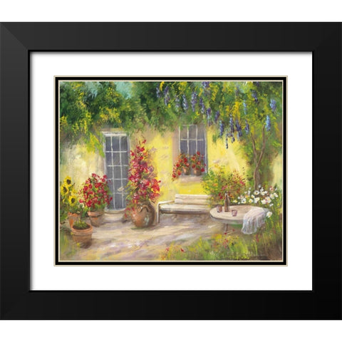 Romantic I Black Modern Wood Framed Art Print with Double Matting by Schottler, Katharina