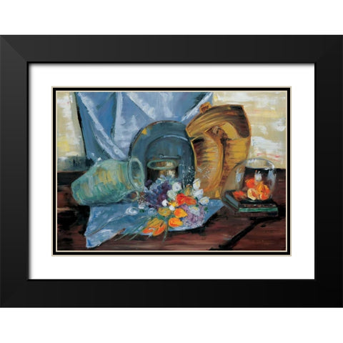Still life I Black Modern Wood Framed Art Print with Double Matting by Cruysberg, Marijke