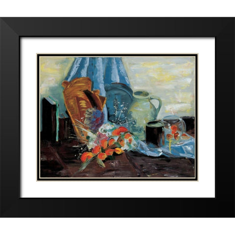 Still life II Black Modern Wood Framed Art Print with Double Matting by Cruysberg, Marijke
