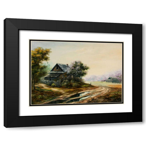 Zabroshunij Danik Black Modern Wood Framed Art Print with Double Matting by Vlagyislav, Najgyonov