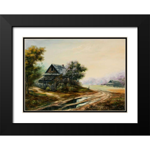 Zabroshunij Danik Black Modern Wood Framed Art Print with Double Matting by Vlagyislav, Najgyonov