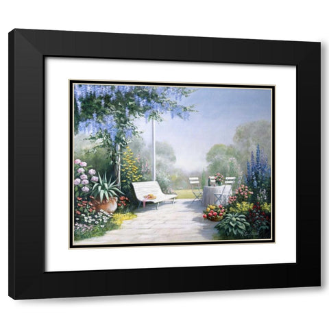 Summer silence Black Modern Wood Framed Art Print with Double Matting by Motz, Peter
