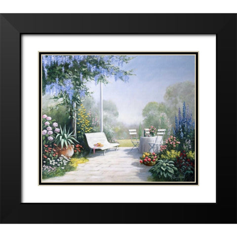 Summer silence Black Modern Wood Framed Art Print with Double Matting by Motz, Peter