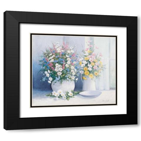From grannys garden Black Modern Wood Framed Art Print with Double Matting by Motz, Peter