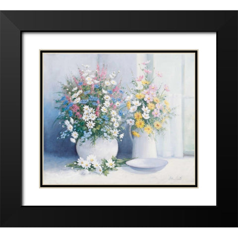 From grannys garden Black Modern Wood Framed Art Print with Double Matting by Motz, Peter