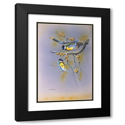 Together Black Modern Wood Framed Art Print with Double Matting by Weenink, Ruud