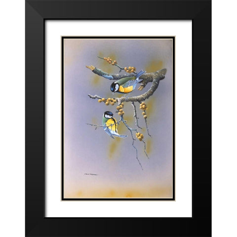 Together Black Modern Wood Framed Art Print with Double Matting by Weenink, Ruud