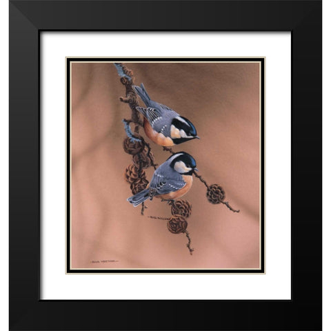 Together Black Modern Wood Framed Art Print with Double Matting by Weenink, Ruud
