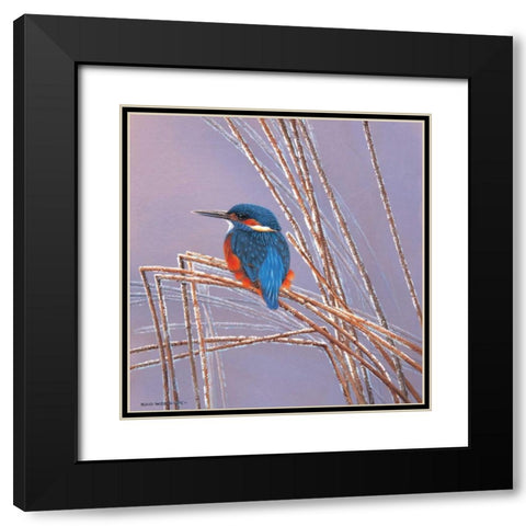 Peace Black Modern Wood Framed Art Print with Double Matting by Weenink, Ruud