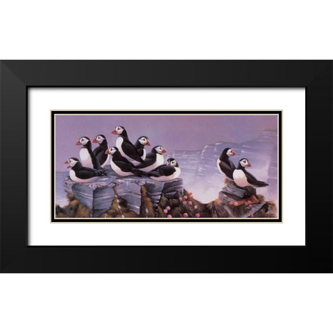All together now II Black Modern Wood Framed Art Print with Double Matting by Weenink, Ruud