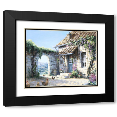 Innercourt Black Modern Wood Framed Art Print with Double Matting by Withaar, Reint