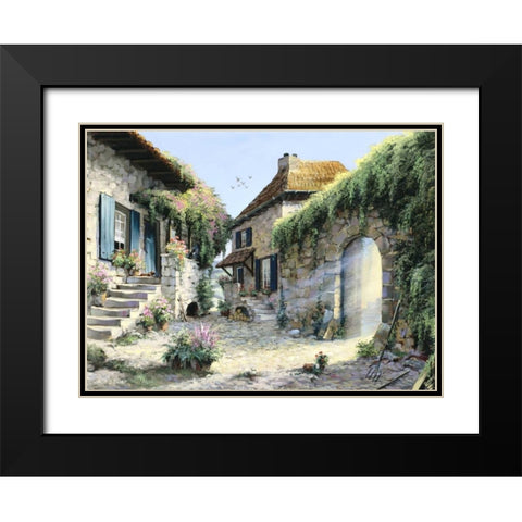 Let the sunshine Black Modern Wood Framed Art Print with Double Matting by Withaar, Reint