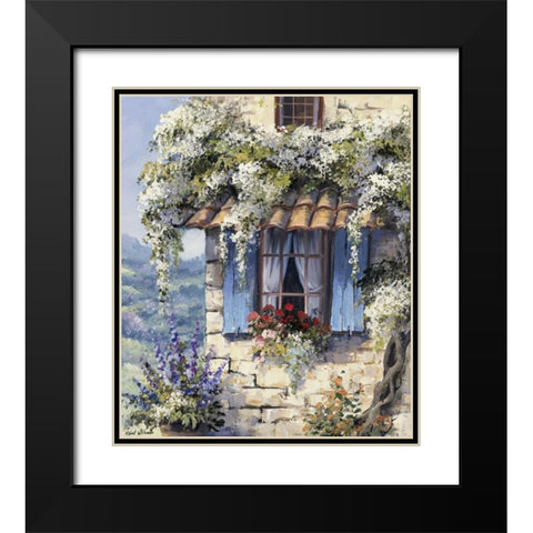 Window II Black Modern Wood Framed Art Print with Double Matting by Withaar, Reint
