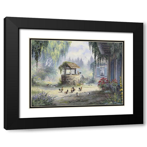 The well Black Modern Wood Framed Art Print with Double Matting by Withaar, Reint