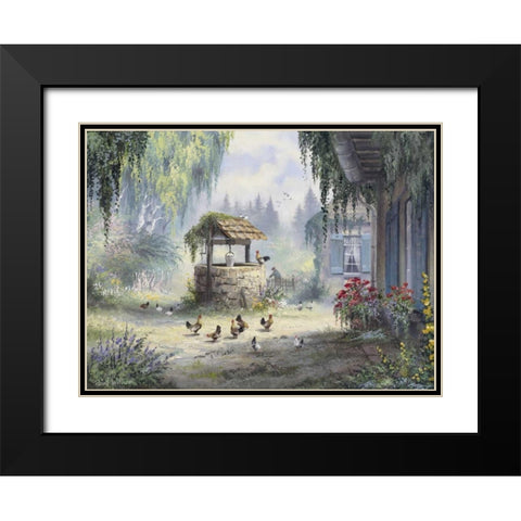 The well Black Modern Wood Framed Art Print with Double Matting by Withaar, Reint