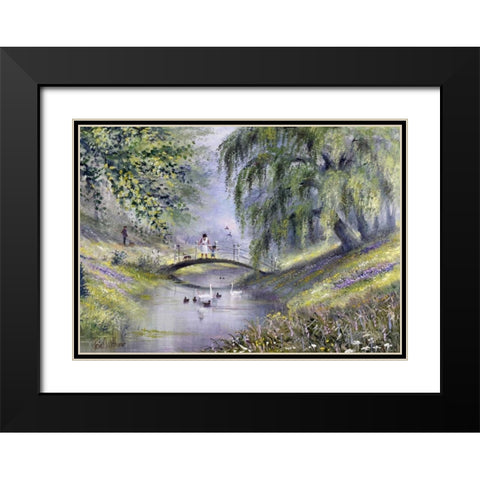 Surrounded by nature Black Modern Wood Framed Art Print with Double Matting by Withaar, Reint